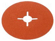 Sanding plate; 125mm; fiber; Granularity: 80 3M
