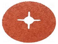 Sanding plate; 125mm; fiber; Granularity: 36 3M