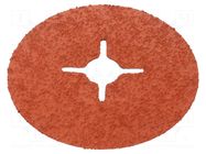 Sanding plate; 125mm; fiber; Granularity: 36 3M
