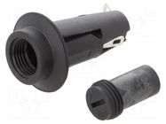 Fuse holder; 5x20mm; 10A; on panel; 250VAC; thermoplastic; IP40 ESKA