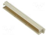 Connector: DIN 41612; socket; male; PIN: 96; straight; THT; 2.54mm TE Connectivity
