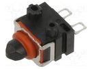 Microswitch SNAP ACTION; 0.1A/12VDC; with pin; SPST-NC; ON-(OFF) OMRON Electronic Components