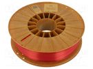 Filament: PLA SILK; 1.75mm; red; 195÷225°C; 800g ROSA 3D