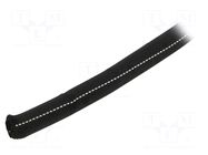 Braid; ØBraid : 38÷50mm; PET,polyester; black; incised; -50÷125°C HELLERMANNTYTON