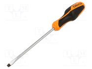 Screwdriver; slot; 6,5x1,2mm; BETAGRIP; Blade length: 150mm BETA