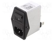 Connector: AC supply; socket; male; 6A; 250VAC; C14 (E); -25÷85°C SCHAFFNER