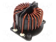Inductor: wire with current compensation; THT; 16A; 4.8mΩ; RB SCHAFFNER