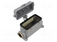 Enclosure for connectors: HDC; size 16; M25; Gland holes: 1 WIELAND