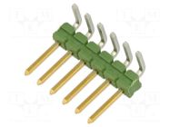 Connector: pin strips; pin header; male; PIN: 6; AMPMODU MOD II TE Connectivity