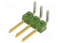 Connector: pin strips; pin header; male; PIN: 3; AMPMODU MOD II TE Connectivity