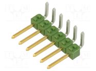 Connector: pin strips; pin header; male; PIN: 6; AMPMODU MOD II TE Connectivity