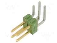 Connector: pin strips; pin header; male; PIN: 4; AMPMODU MOD II TE Connectivity