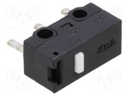 Microswitch SNAP ACTION; 0.05A/30VDC; without lever; SPDT; Pos: 2 ECE