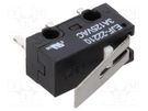 Microswitch SNAP ACTION; 3A/125VAC; 2A/30VDC; with short lever ECE