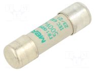Fuse: fuse; 16A; 500VAC; aM; ceramic,cylindrical,industrial MERSEN