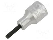 Socket; hex key,socket spanner; HEX 5mm; 1/2"; INHEX STAHLWILLE