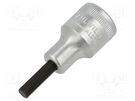 Socket; hex key,socket spanner; HEX 6mm; 1/2"; 60mm; INHEX STAHLWILLE