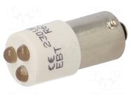 LED lamp; white; BA9S,T10; 230VAC; plastic; -20÷60°C CML INNOVATIVE TECHNOLOGIES