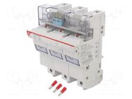 Fuse holder; 22x58mm; for DIN rail mounting; 100A; 690VAC; IP20 DF ELECTRIC