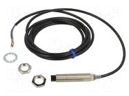Sensor: inductive; OUT: PNP / NO; 0÷16mm; 10÷30VDC; M12; 2m; IP67 OMRON