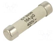 Fuse: fuse; 16A; 400VAC; gG; cylindrical,industrial; 9x36mm HAGER