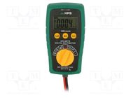 Digital multimeter; LCD; (6000); VDC: 600mV,6V,60V,600V; True RMS KPS