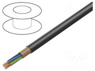 Wire; NYY; 5G4mm2; round; wire; Cu; PVC; black; 600V,1kV HELUKABEL