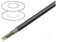 Wire; NYY; 5G35mm2; round; stranded; Cu; PVC; black; 600V,1kV HELUKABEL