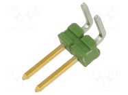Connector: pin strips; pin header; male; PIN: 2; AMPMODU MOD II TE Connectivity