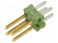 Connector: pin strips; pin header; male; PIN: 4; AMPMODU MOD II TE Connectivity