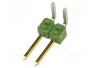 Connector: pin strips; pin header; male; PIN: 2; AMPMODU MOD II TE Connectivity