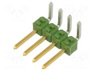 Connector: pin strips; pin header; male; PIN: 4; AMPMODU MOD II TE Connectivity