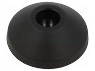 Foot; without rubber underlay,self-aligning; Base dia: 4mm FATH