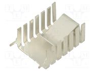 Heatsink: extruded; U; natural; L: 32mm; W: 20mm; H: 13mm; 18.4K/W FISCHER ELEKTRONIK