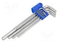 Wrench-set; hex key; long; 8pcs. KING TONY