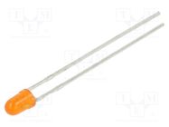 LED; 2.9mm; amber; 15mcd; 60°; Front: convex; 2.1÷2.5V; No.of term: 2 LUMEX