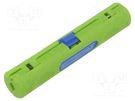 Stripping tool; 10mm2,16mm2; Wire: coaxial; GREEN LINE WEICON