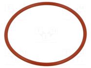 O-ring gasket; silicone; Thk: 2.62mm; Øint: 56.82mm; red; -60÷160°C ORING USZCZELNIENIA TECHNICZNE
