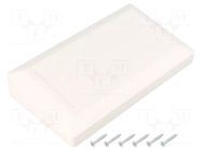Enclosure: desktop; X: 180mm; Y: 100mm; Z: 41.5mm; ABS; white KRADEX
