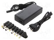 Power supply: switched-mode; 18.5VDC,; 4.9A; 90W; 220÷240VAC QOLTEC