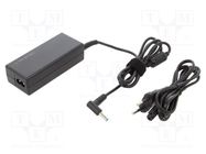 Power supply: switched-mode; 19.5VDC; 3.33A; 65W; for notebooks QOLTEC