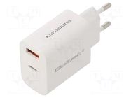 Power supply: switching; mains,plug-in,charger; 5VDC,; 3A; 18W QOLTEC