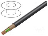 Wire; NYY; 4G185mm2; round; stranded; Cu; PVC; black; 600V,1kV HELUKABEL