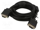 Cable; D-Sub 15pin HD plug,both sides; black; 3m; Core: Cu ART