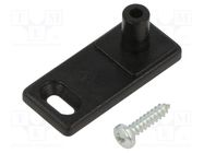 Wall mounting element; for enclosures; black TEKO