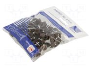 Holder; brown; for flat cable,YDYp 3x2,5; 50pcs; with a nail PAWBOL