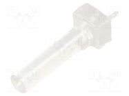 Fiber for LED; Ø3mm; L: 16.5mm; round; Front: convex BIVAR