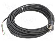 Connection lead; UNF 1/2-20; PIN: 3; angled; 10m; plug; 250VAC; 4A TELEMECANIQUE SENSORS