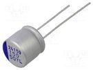 Capacitor: hybrid; THT; -55÷125°C; Body dim: Ø10x9.5mm; 150uF; ±20% SAMWHA