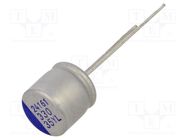 Capacitor: hybrid; THT; -55÷125°C; Body dim: Ø10x9.5mm; 330uF; ±20% SAMWHA